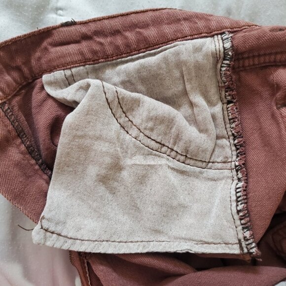 Michael Kors Chestnut Brown High Waisted Wide Leg Jeans - Picture 5 of 10